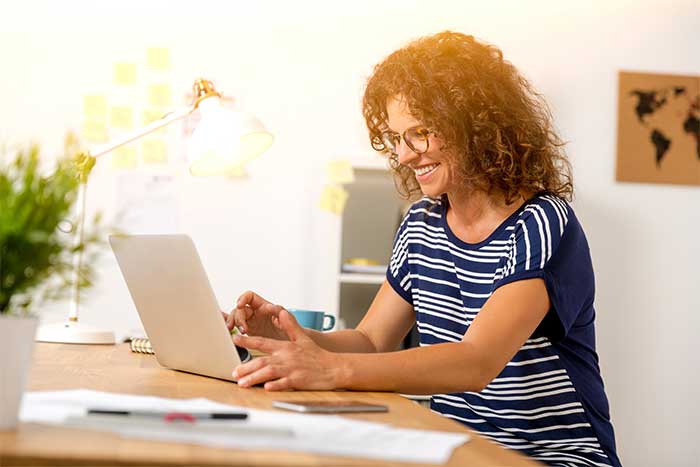 Woman on laptop